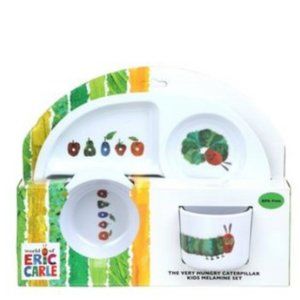 World of Eric Carle Children's The Hungry Caterpillar Feeding Set, 3 Piece NWT